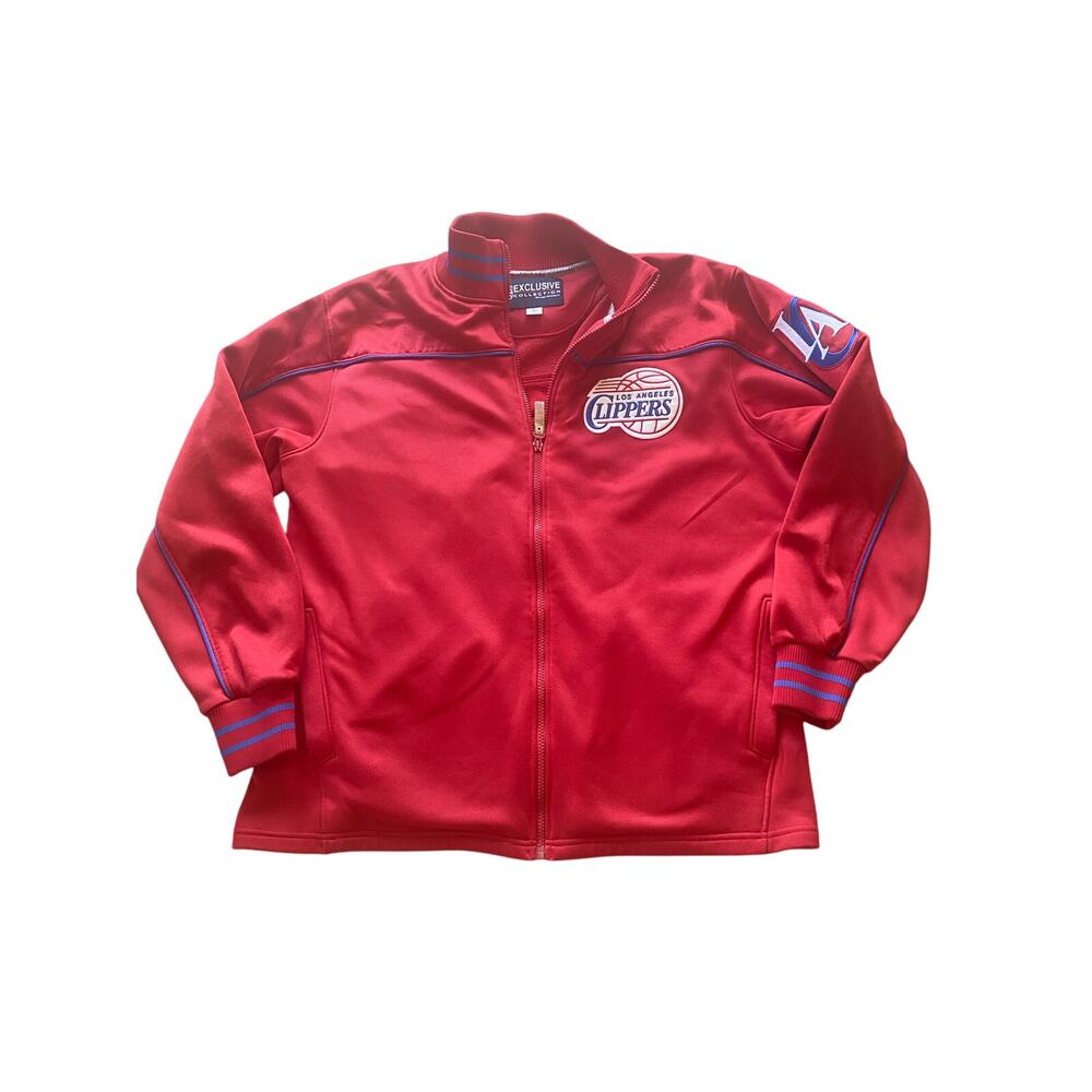 Men’s Los Angeles Clippers NBA Logo Warm up Jacket Full Zip Warm up Jacket L